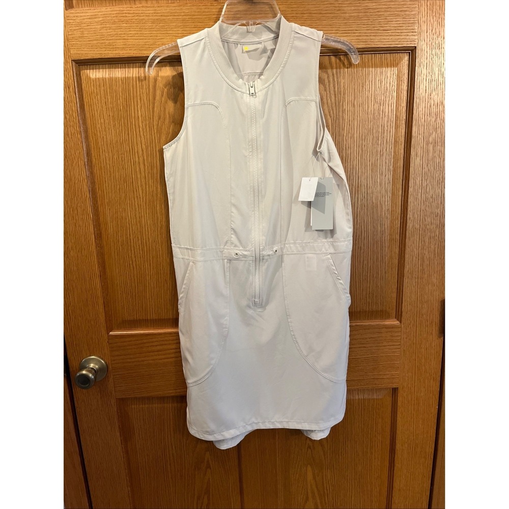 Athleisure Sporty Zella In Flight Utility Sleeveless Dress Grey Moonbeam XS NWT